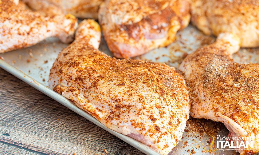 smoked chicken recipe chicken rubbed with seasoning