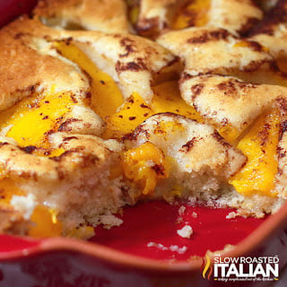 peach dump cake dessert