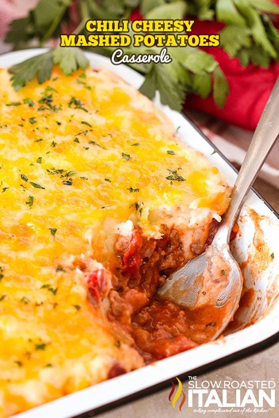 chili cheesy mashed potatoes casserol