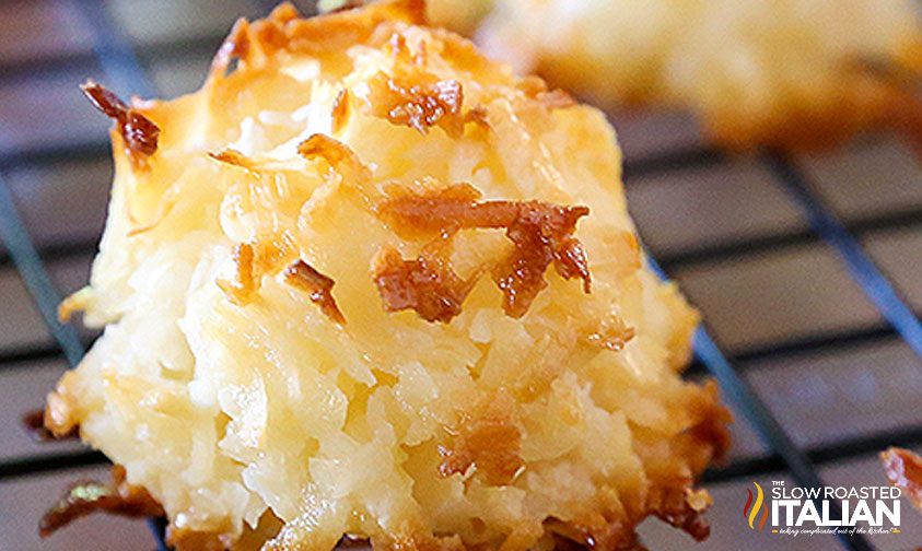 coconut macaroon closeup