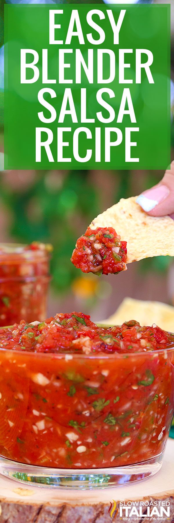 titled collage for fire roasted salsa