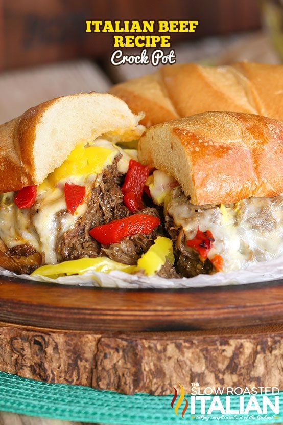 Slow Cooker Italian Beef Sandwiches Recipe + Video