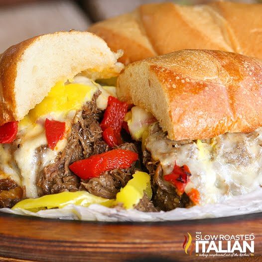 crockpot italian beef sandwich