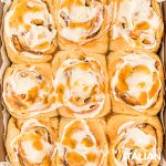 cinnamon rolls closeup