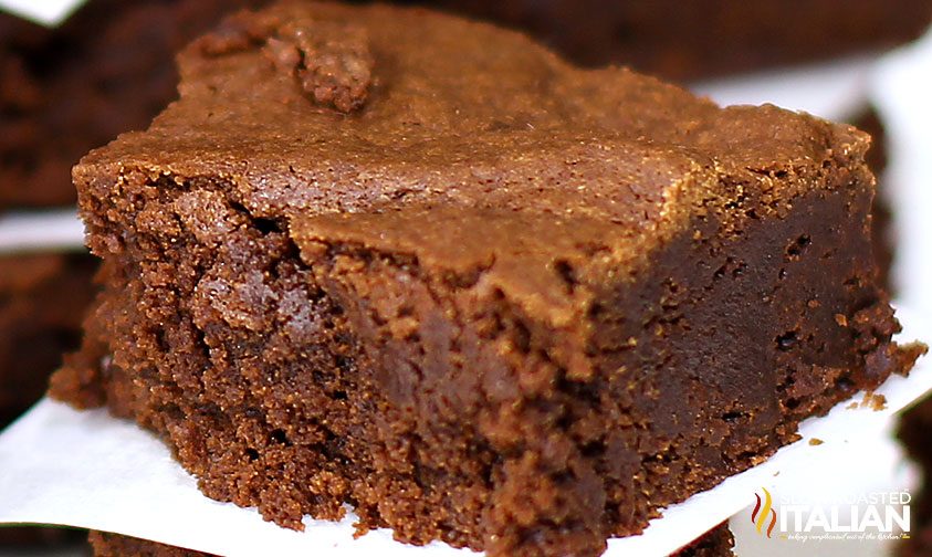 brownie close up