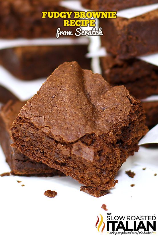 Fudgy Brownie Recipe from Scratch + Video