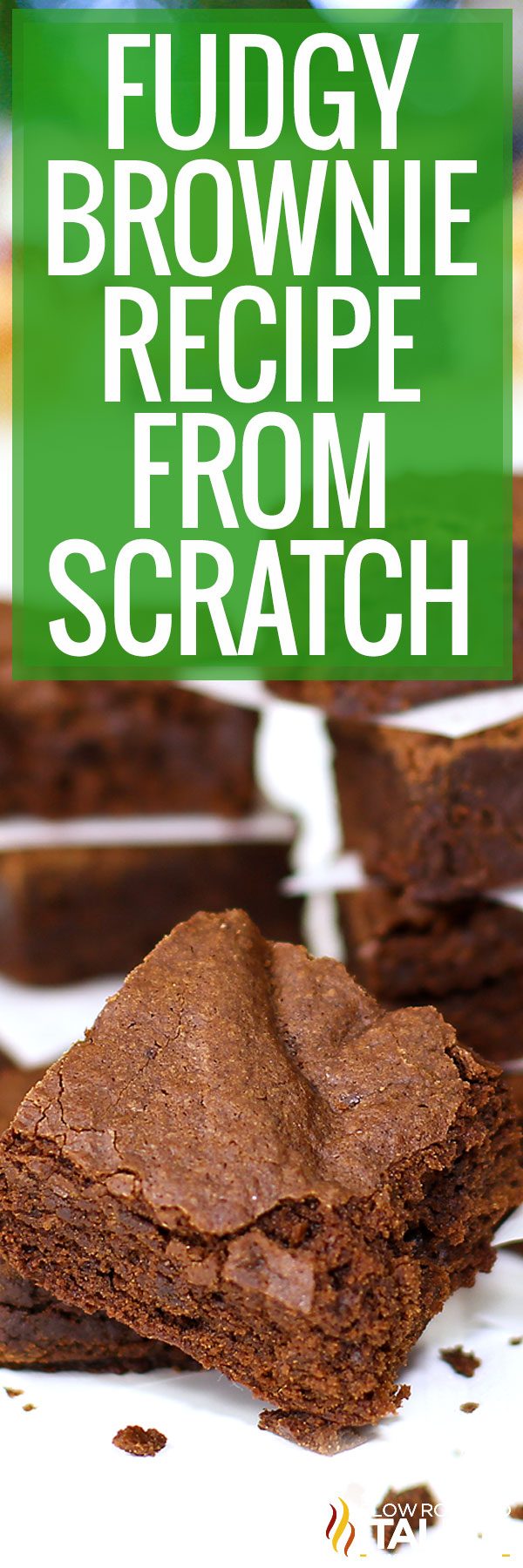 fudgy brownie recipe from scratch -pin
