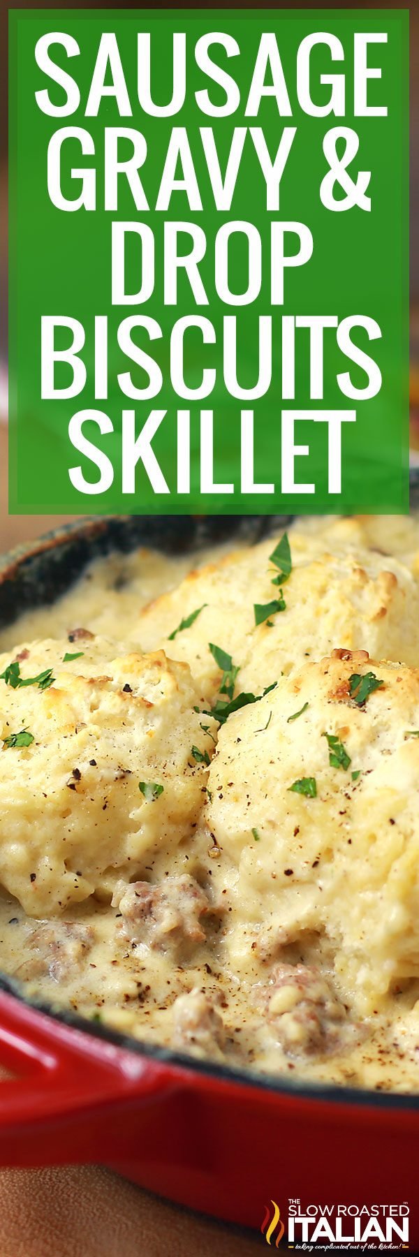 titled image for sausage gravy and drop biscuits skillet