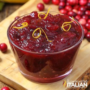 bowl of simple cranberry sauce