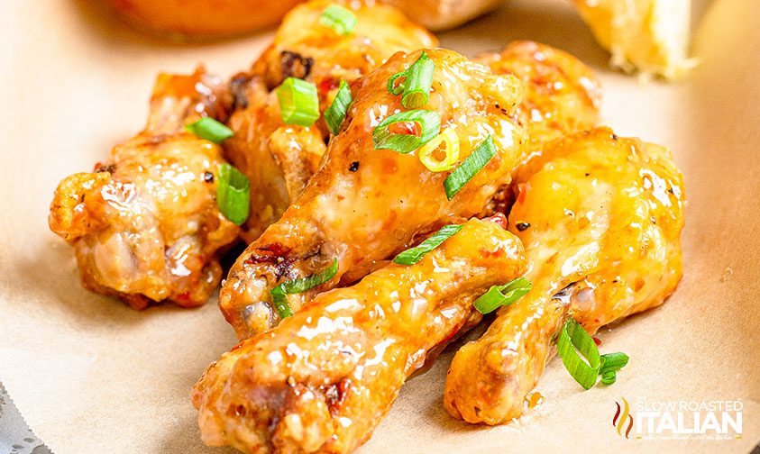 sweet and spicy air fried wings