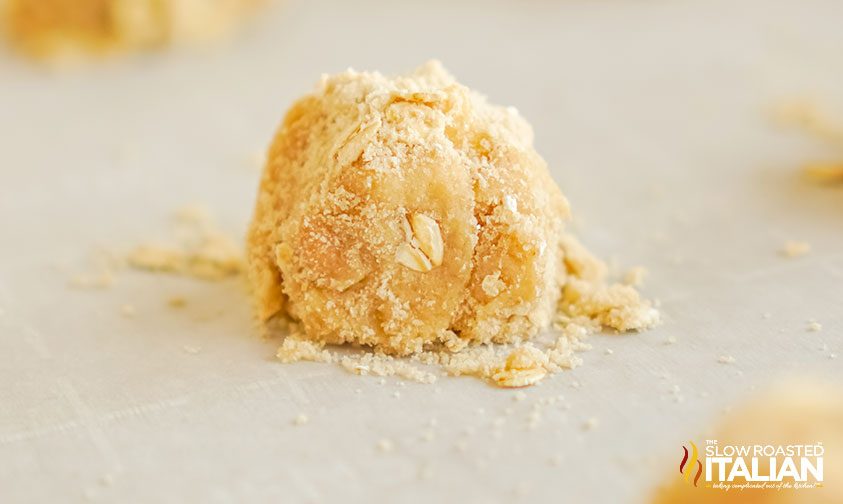 apple cookie dough ball