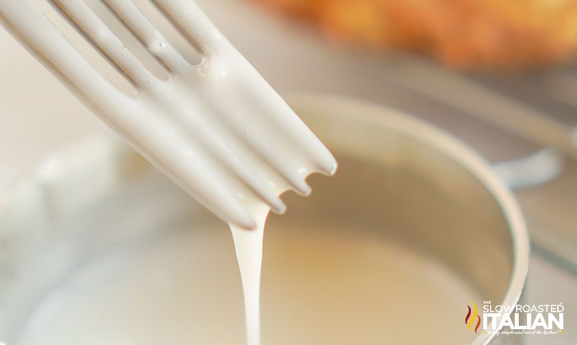 glaze dripping off of fork