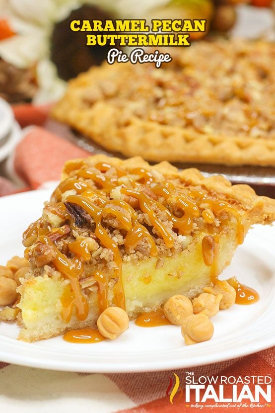 caramel pecan buttermilk pie