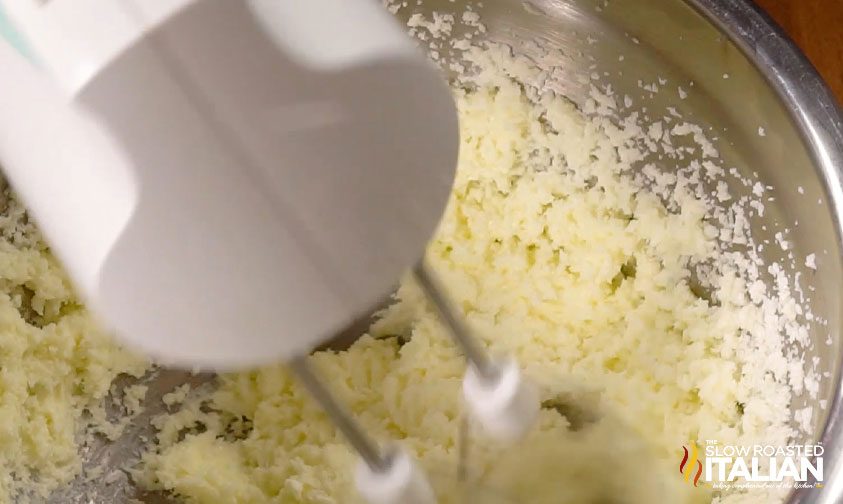mixing cookie dough ingredients