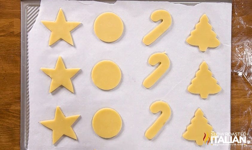 cookie dough shapes