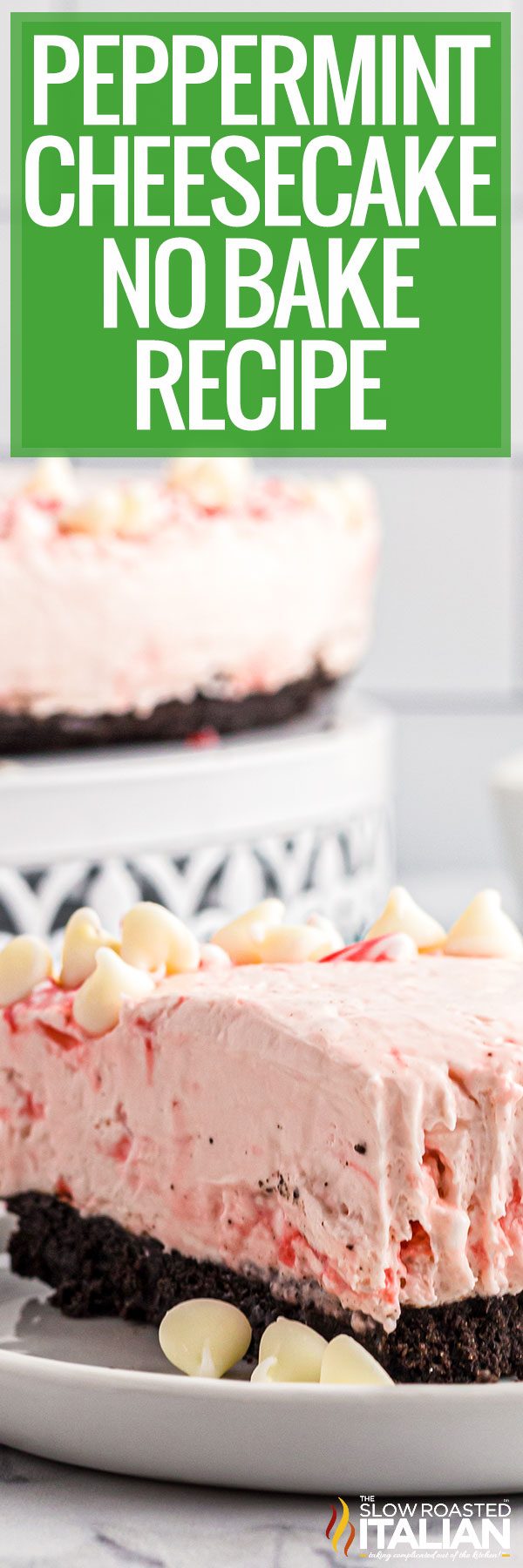 titled image (and shown): peppermint cheesecake recipe