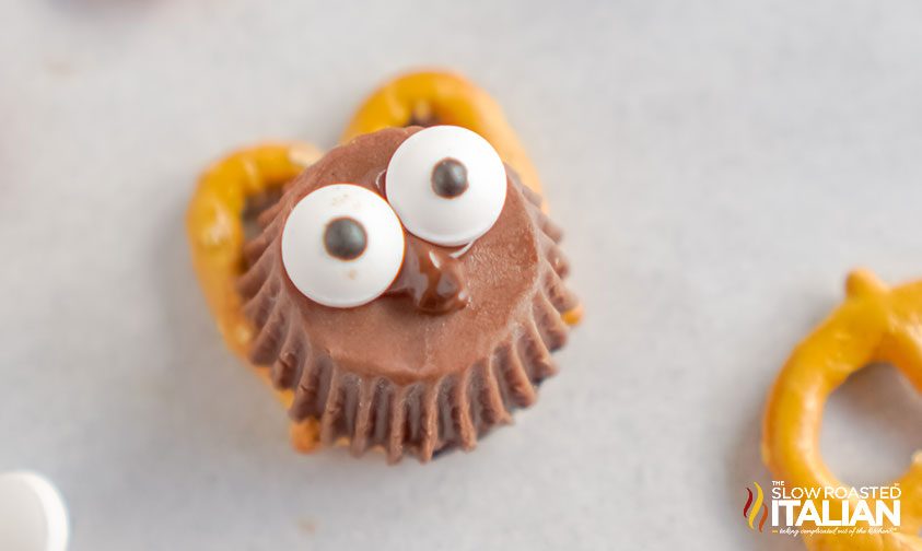 reese's with candy eyeballs