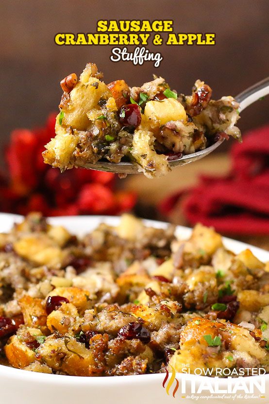 Slow Cooker Sage and Sausage Stuffing Recipe