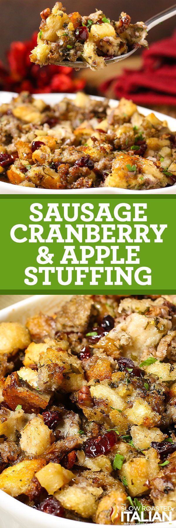 sausage cranberry and apple stuffing