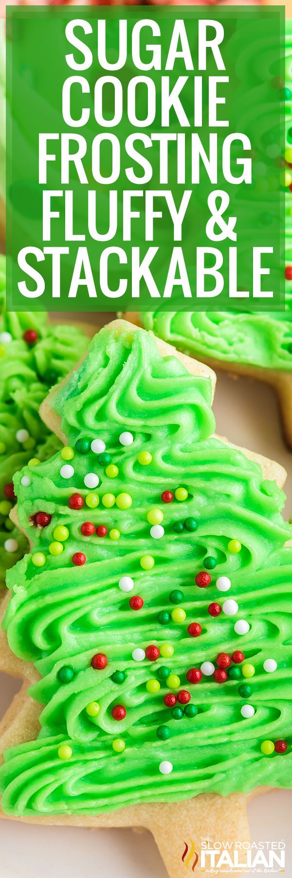 sugar cookie frosting fluffy and stackable