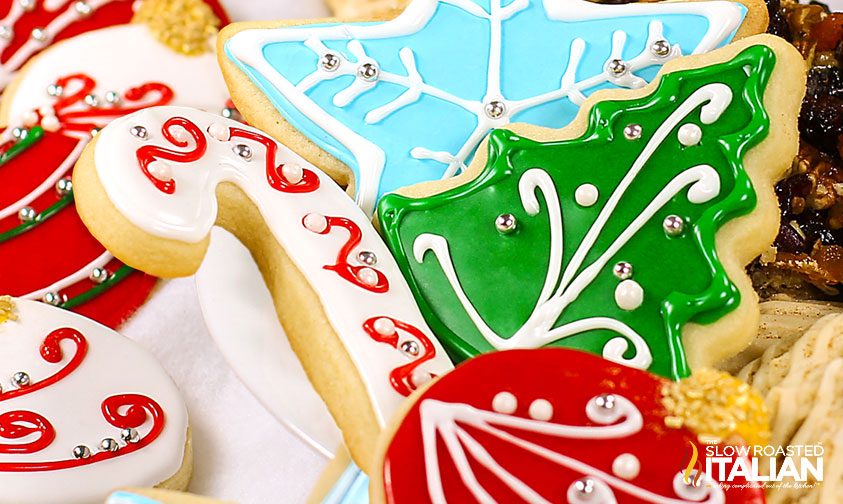sugar cookies stacked