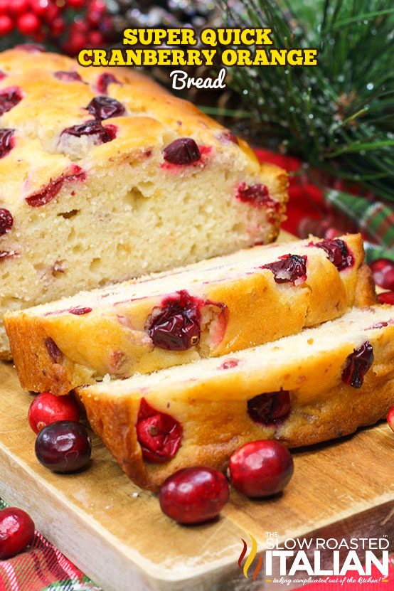 Easy Cranberry Orange Quick Bread