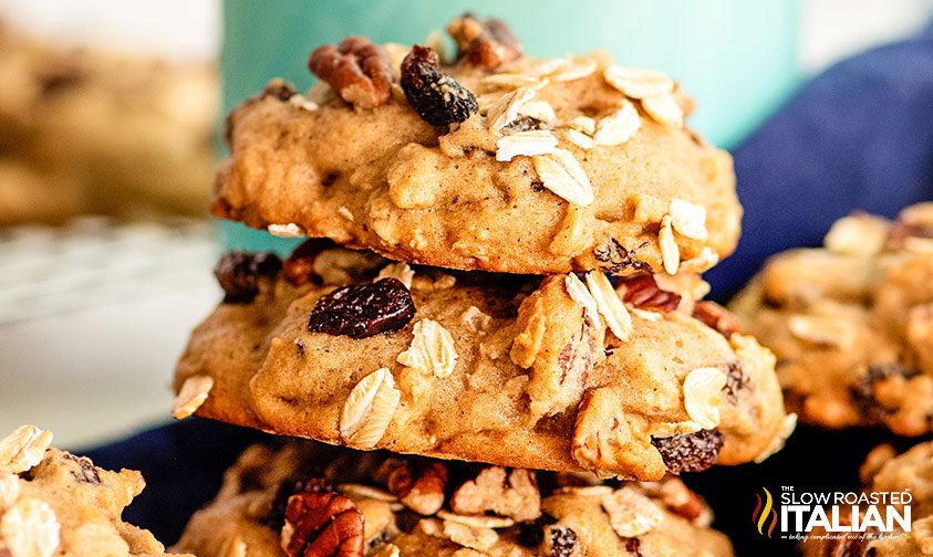 applesauce cookies stacked