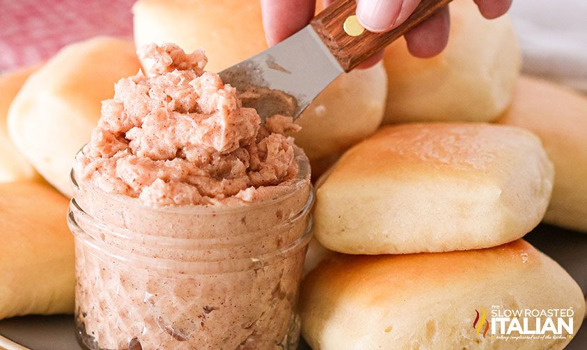 maple butter in glass jar