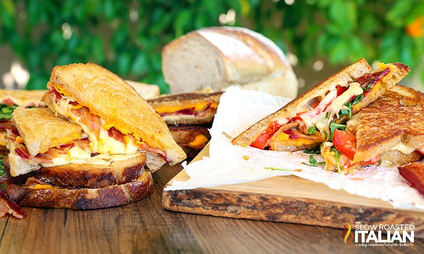 grilled cheese stacked