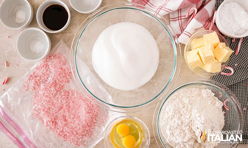 ingredients in bowls on table