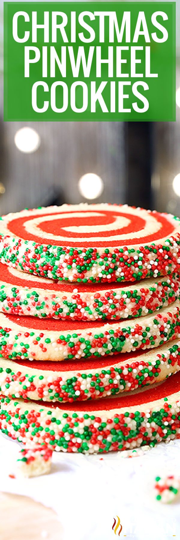 titled collage for christmas pinwheel cookie recipe
