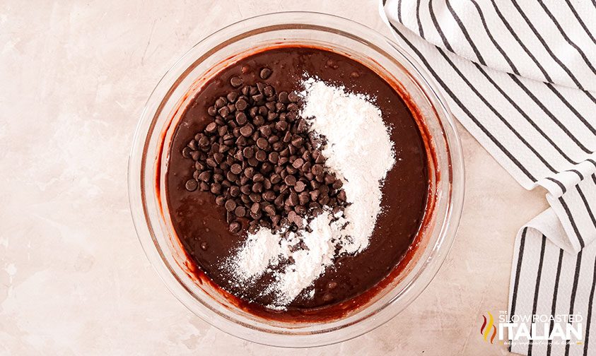 chocolate mixture in bowl