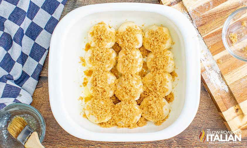 pecan pie bombs in pan