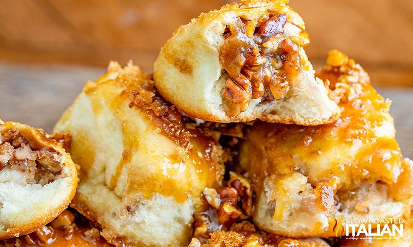 pecan pie bombs up close