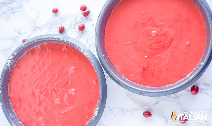 red velvet cake batter in bowl