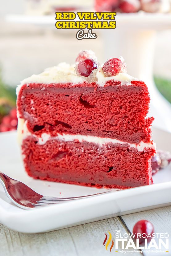 Red Velvet Christmas Cake