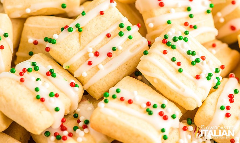 sugar cookie bites close up