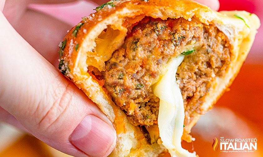 Cheesy Meatball Bombs