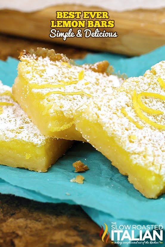 Easy Lemon Bars + Recipe Video