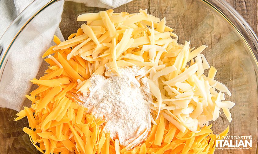 cheeses in a bowl