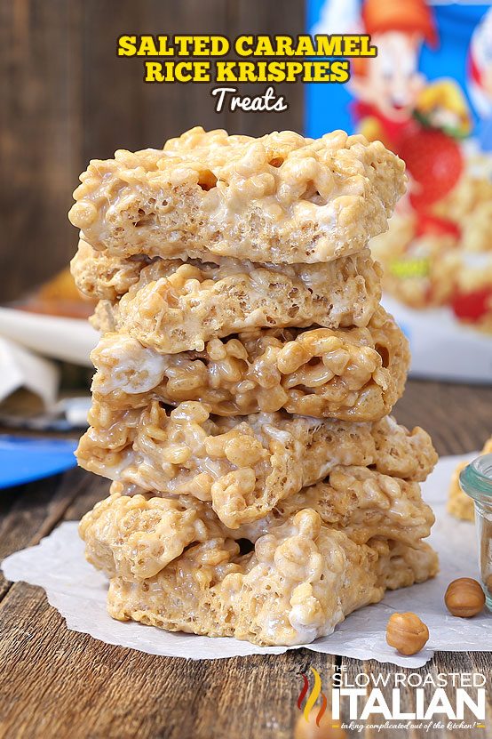 Salted Caramel Rice Krispies Treats