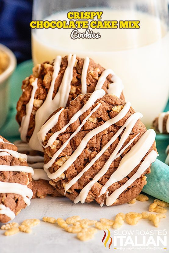 crispy chocolate cake mix cookies