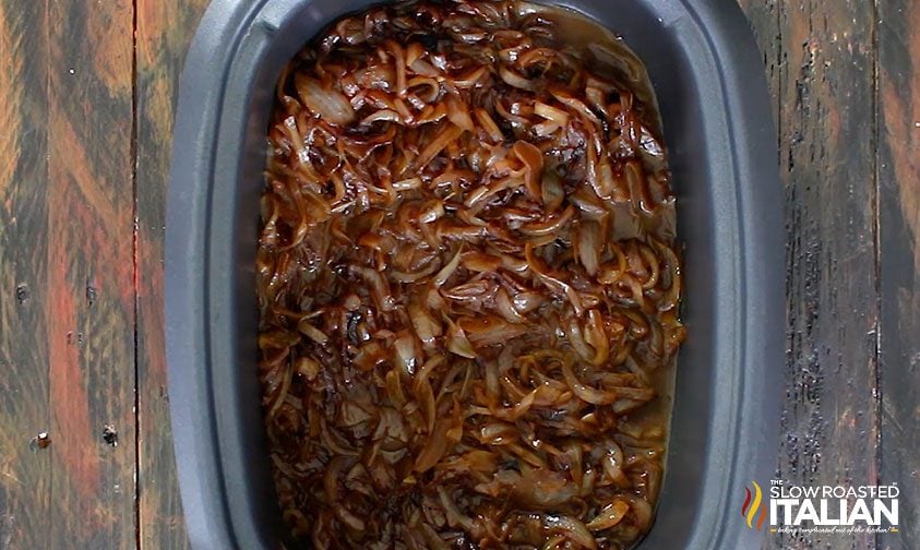 Carmelized onions in a crockpot
