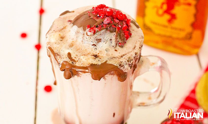 Hot Chocolate Bombs in a glass