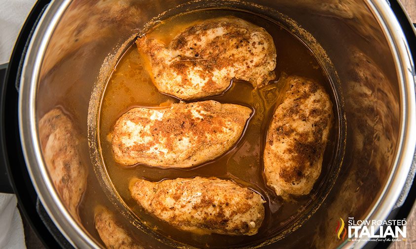 4 chicken breasts in Instant Pot