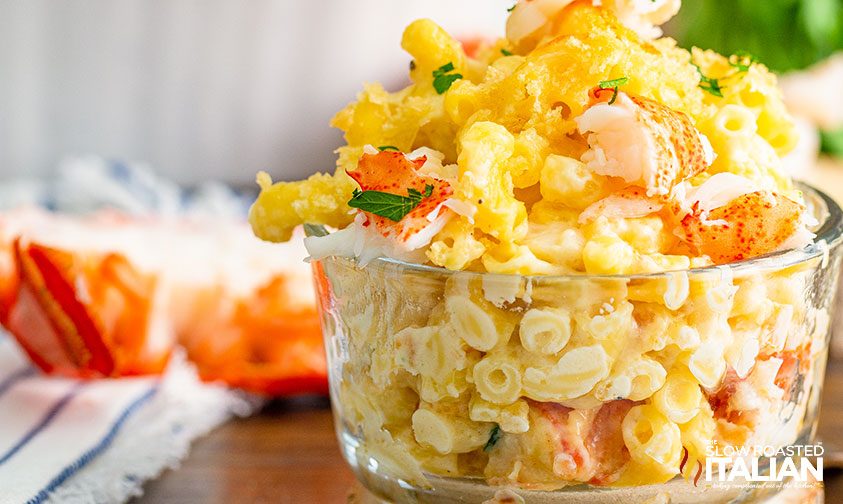 Bowl of Lobster Mac and Cheese