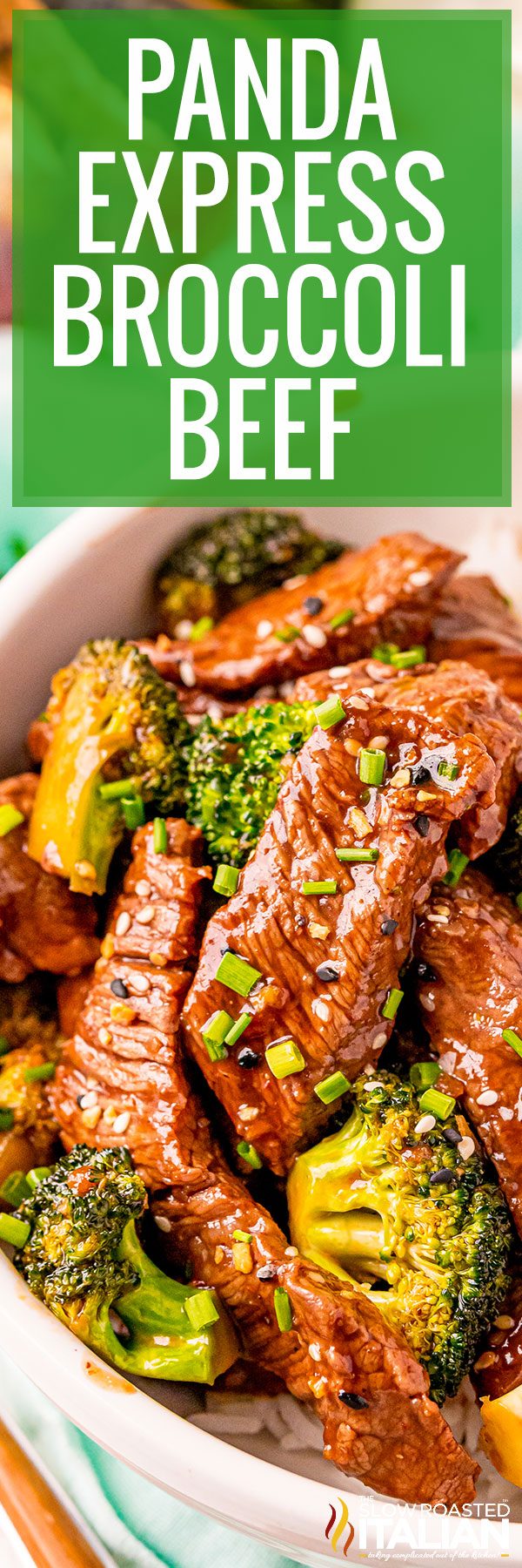 Panda Express Broccoli Beef in a bowl