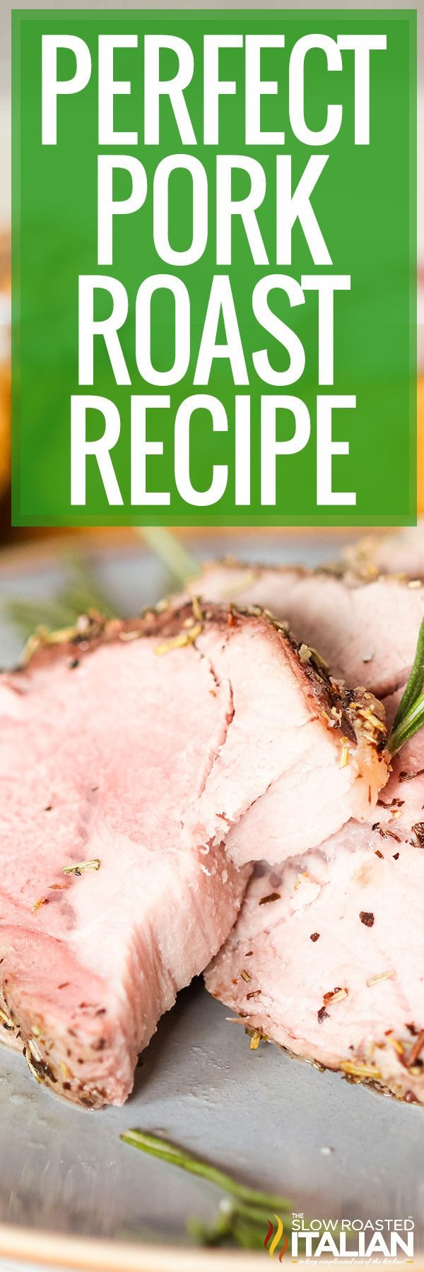 titled collage for pork roast recipe