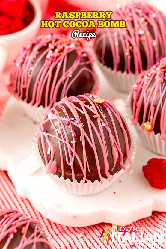 Raspberry Hot Cocoa Bomb Recipe