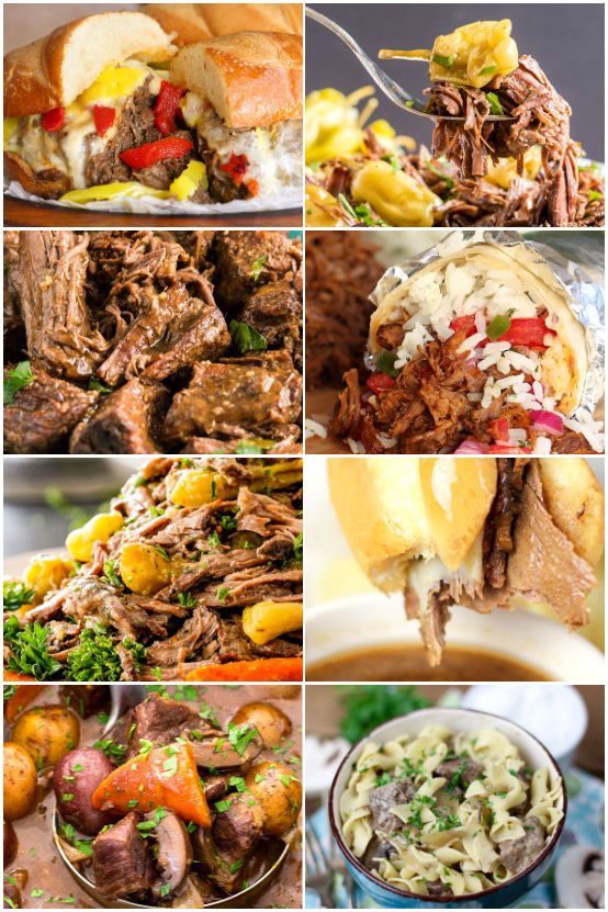 crock pot recipes collage